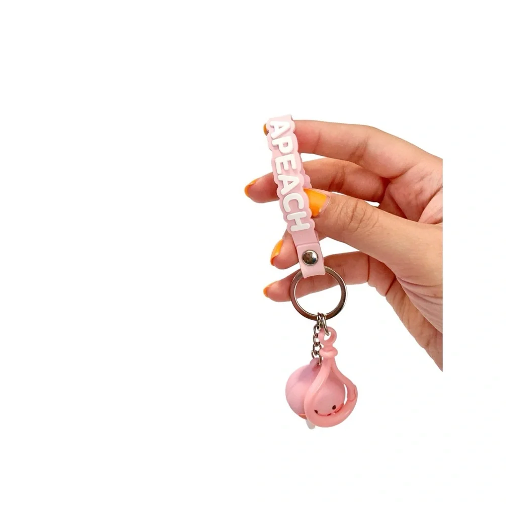 Little Peach Character Key Chain - Picture 3 of 4